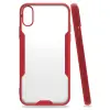 Newface iPhone X Kılıf Platin Silikon - Kırmızı