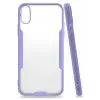 Newface iPhone X Kılıf Platin Silikon - Lila