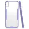 Newface iPhone X Kılıf Platin Silikon - Lila