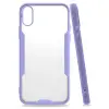 Newface iPhone X Kılıf Platin Silikon - Lila