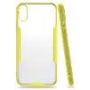 Newface iPhone X Kılıf Platin Silikon - Sarı