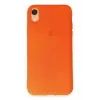 Newface Apple iPhone XR Kılıf First Silikon - Parlak Turuncu