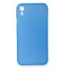 Newface iPhone XR Kılıf PP Ultra İnce Kapak - Mavi