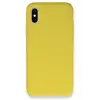 Newface Apple iPhone XS Max Kılıf Lansman Legant Silikon - Sarı
