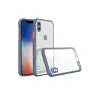 Newface iPhone XS Max Kılıf Miami Şeffaf Silikon - Gri