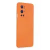 Newface One Plus 9 Pro Kılıf Nano içi Kadife Silikon - Turuncu