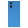 Newface Oppo A38 Kılıf First Silikon - Mavi