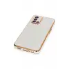 Newface Oppo A74 4G Kılıf Volet Silikon - Beyaz