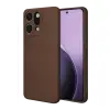 Newface Oppo Reno 14 First Silikon - Kahverengi