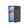 Newface Oppo Reno 4 Lite Kılıf Sofya Yüzüklü Silikon Kapak - Siyah