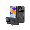 Newface Realme 11 Pro Plus Joy Lens Standlı Kapak - Siyah