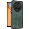 Newface Realme 12 5G Kılıf Aras Deri Kapak - Koyu Yeşil