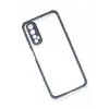 Newface Realme 7 Kılıf Miami Şeffaf Silikon - Gri