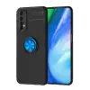 Newface Realme 7 Kılıf Range Yüzüklü Silikon - Siyah-Mavi