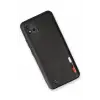 Newface Realme C11 2021 Kılıf Loop Deri Silikon - Siyah