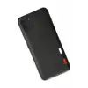 Newface Realme C11 Kılıf Loop Deri Silikon - Siyah