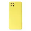 Newface Realme C11 Kılıf Nano içi Kadife Silikon - Sarı