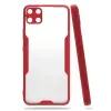 Newface Realme C15 Kılıf Platin Silikon - Kırmızı