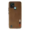 Newface Realme C21 Kılıf Loop Deri Silikon - Kahverengi