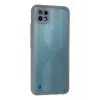 Newface Realme C21 Kılıf Montreal Silikon Kapak - Gri