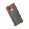 Newface Realme C21 Kılıf Montreal Silikon Kapak - Kırmızı