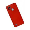 Newface Realme C21 Kılıf Nano içi Kadife Silikon - Kırmızı