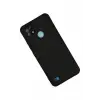 Newface Realme C21 Kılıf Nano içi Kadife Silikon - Siyah