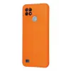 Newface Realme C21 Kılıf Nano içi Kadife Silikon - Turuncu