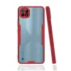 Newface Realme C21 Kılıf Platin Silikon - Kırmızı