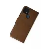 Newface Realme C25 Kılıf Trend S Plus Kapaklı Kılıf - Taba