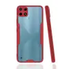 Newface Realme C25Y Kılıf Platin Silikon - Kırmızı
