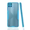 Newface Realme C25Y Kılıf Platin Silikon - Mavi
