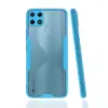 Newface Realme C25Y Kılıf Platin Silikon - Mavi