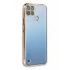 Newface Realme C25Y Kılıf Razer Lensli Silikon - Gold