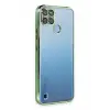 Newface Realme C25Y Kılıf Razer Lensli Silikon - Yeşil