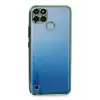 Newface Realme C25Y Kılıf Razer Lensli Silikon - Yeşil