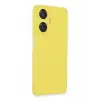 Newface Realme C55 Kılıf Nano içi Kadife Silikon - Sarı