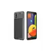 Newface Samsung Galaxy A01 Core Kılıf Auto Focus Karbon Kapak - Siyah
