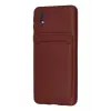 Newface Samsung Galaxy A01 Core Kılıf Kelvin Kartvizitli Silikon - Bordo