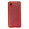 Newface Samsung Galaxy A01 Core Kılıf Miami Şeffaf Silikon - Kırmızı