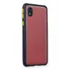 Newface Samsung Galaxy A01 Core Kılıf Miami Şeffaf Silikon - Lacivert