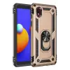 Newface Samsung Galaxy A01 Core Kılıf Sofya Yüzüklü Silikon Kapak - Gold