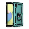 Newface Samsung Galaxy A01 Core Kılıf Sofya Yüzüklü Silikon Kapak - Yeşil