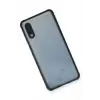 Newface Samsung Galaxy A02 Kılıf Miami Şeffaf Silikon - Siyah