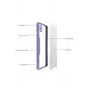 Newface Samsung Galaxy A02 Kılıf Platin Silikon - Lila