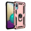 Newface Samsung Galaxy A02 Kılıf Sofya Yüzüklü Silikon Kapak - Rose