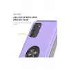 Newface Samsung Galaxy A02S Kılıf Elit Yüzüklü Kapak - Mor