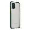 Newface Samsung Galaxy A02S Kılıf Miami Şeffaf Silikon - Koyu Yeşil