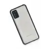Newface Samsung Galaxy A02S Kılıf Miami Şeffaf Silikon - Lacivert