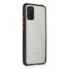 Newface Samsung Galaxy A02S Kılıf Miami Şeffaf Silikon - Siyah